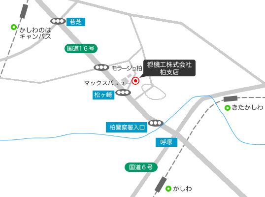 柏支店地図