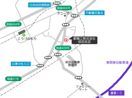 成田支店地図